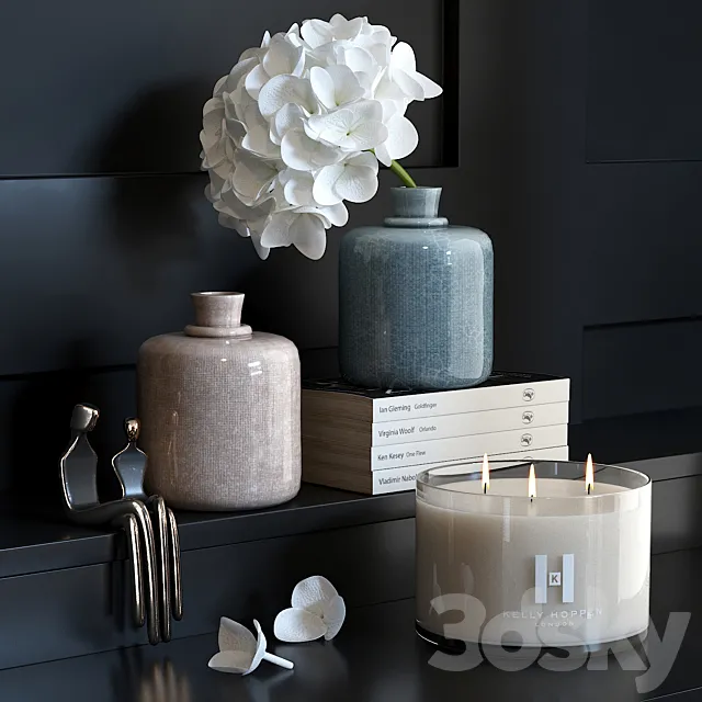 Decorative set by Kelly Hoppen 3 3DModel