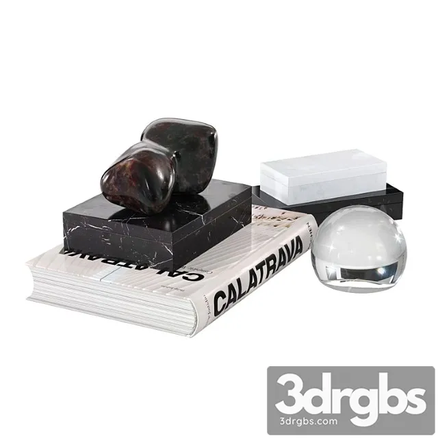 Decorative set Cb2 decor set 3D Model Download