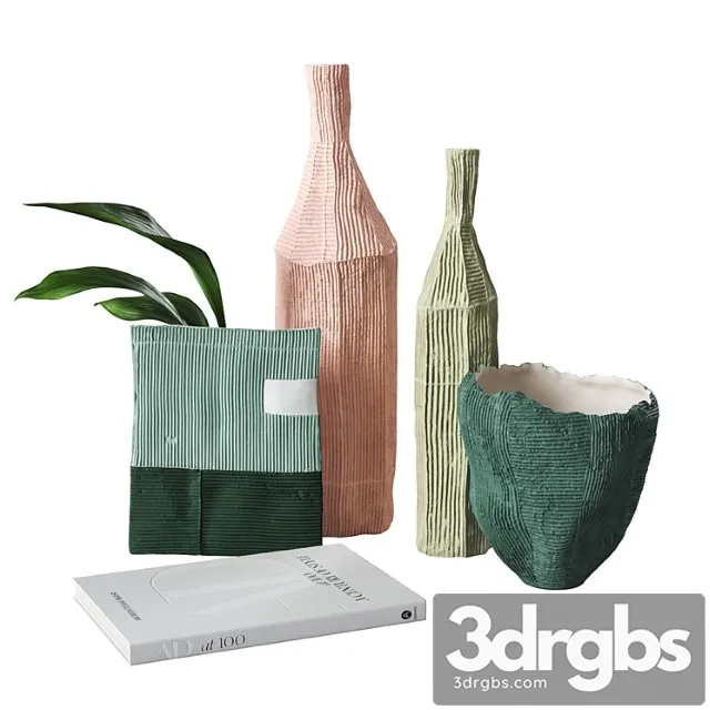 Decorative set Ceramic decor by paola paronetto 3D Model Free