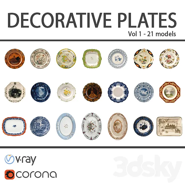 Decorative set - Chinese porcelain Free Download