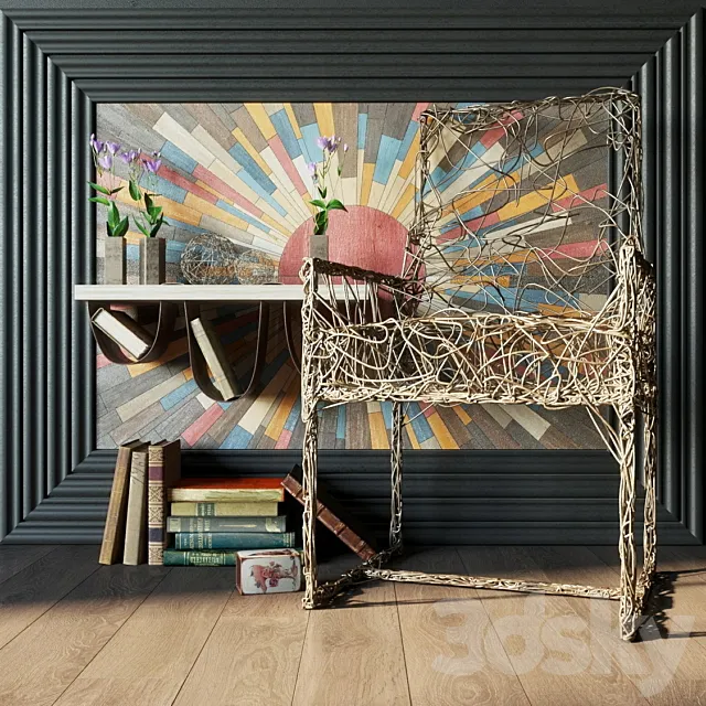 Decorative set Copper Sun 3D Model