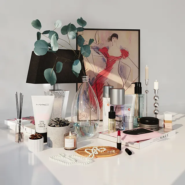 Decorative set cosmetics Free Download