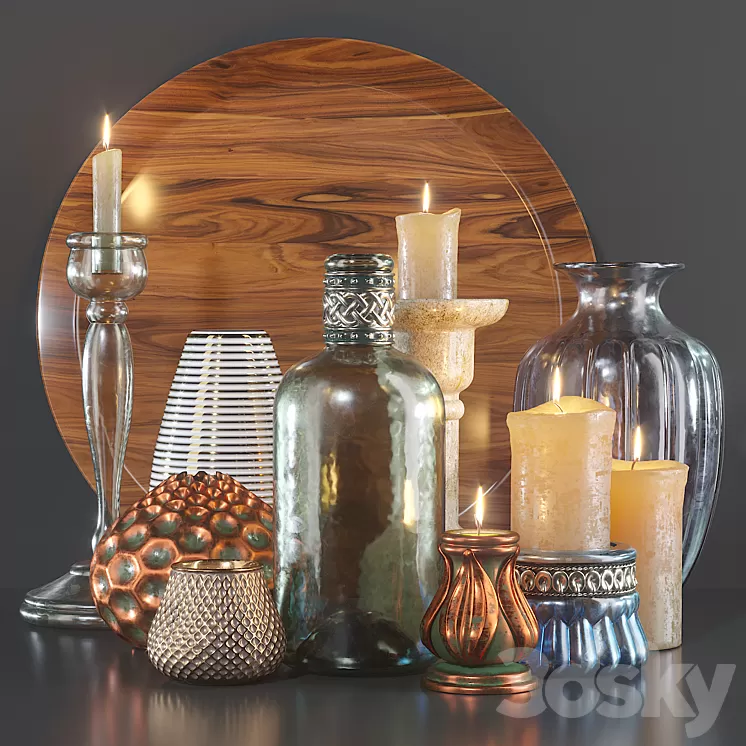 Decorative set decor set 3D Model