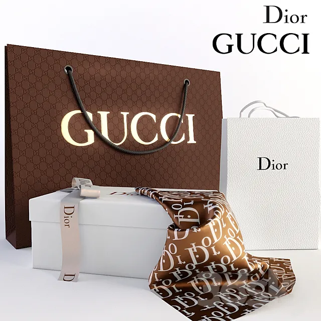 Decorative set. Dior gucci Free Download