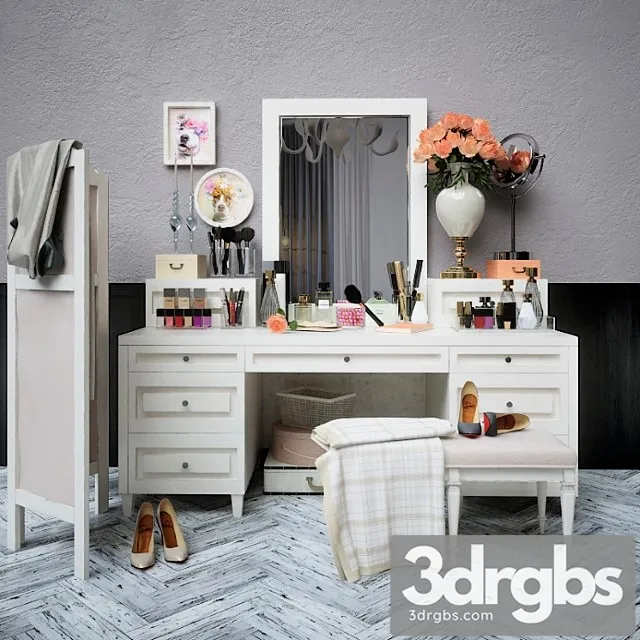 Decorative Set Dresser 3D Model Free