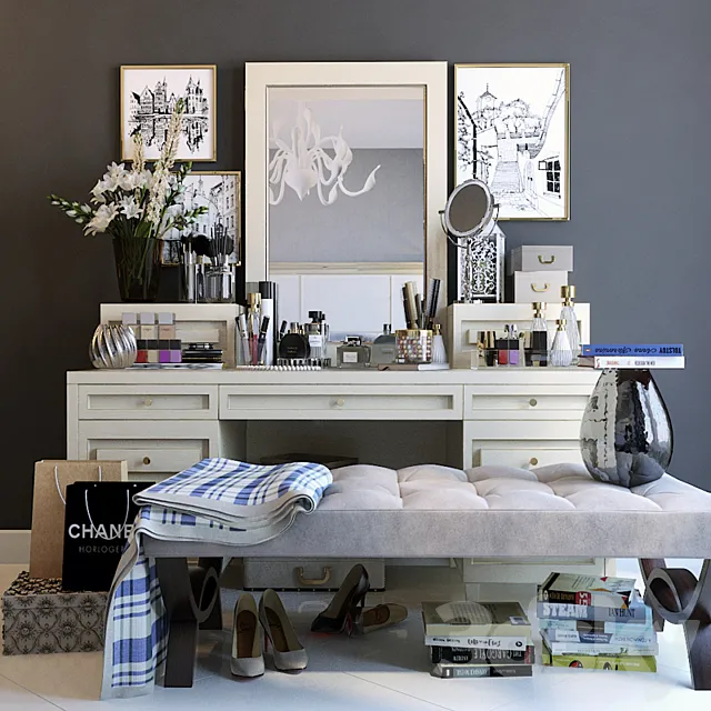 Decorative set dresser 4 3DModel