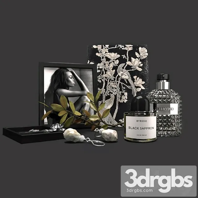 Decorative set Dressing room decor 3D Model Free