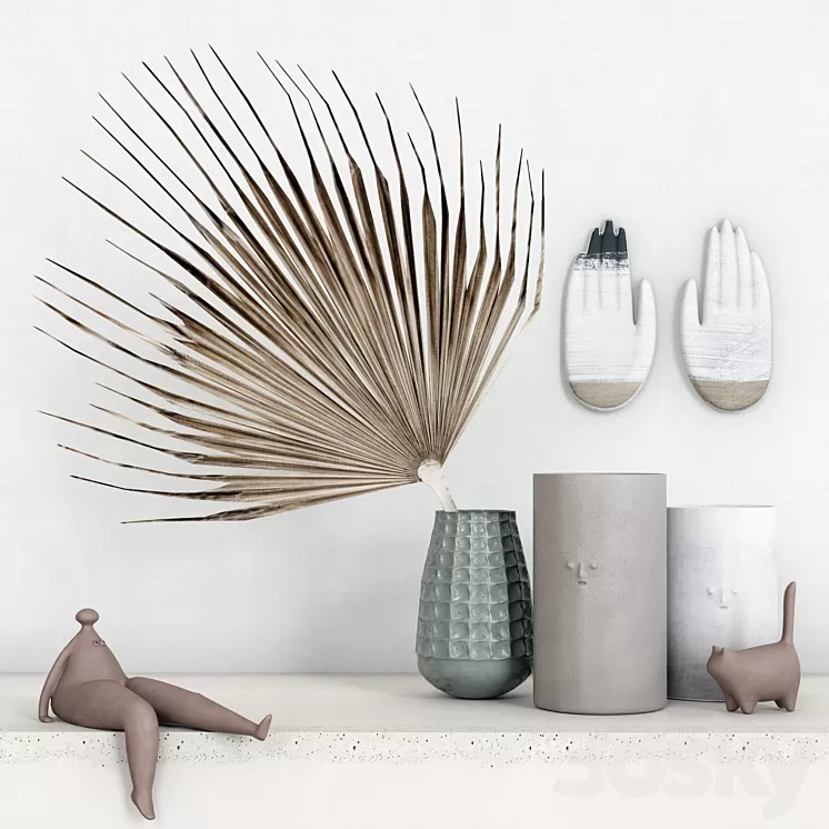 Decorative set E1 3D Model