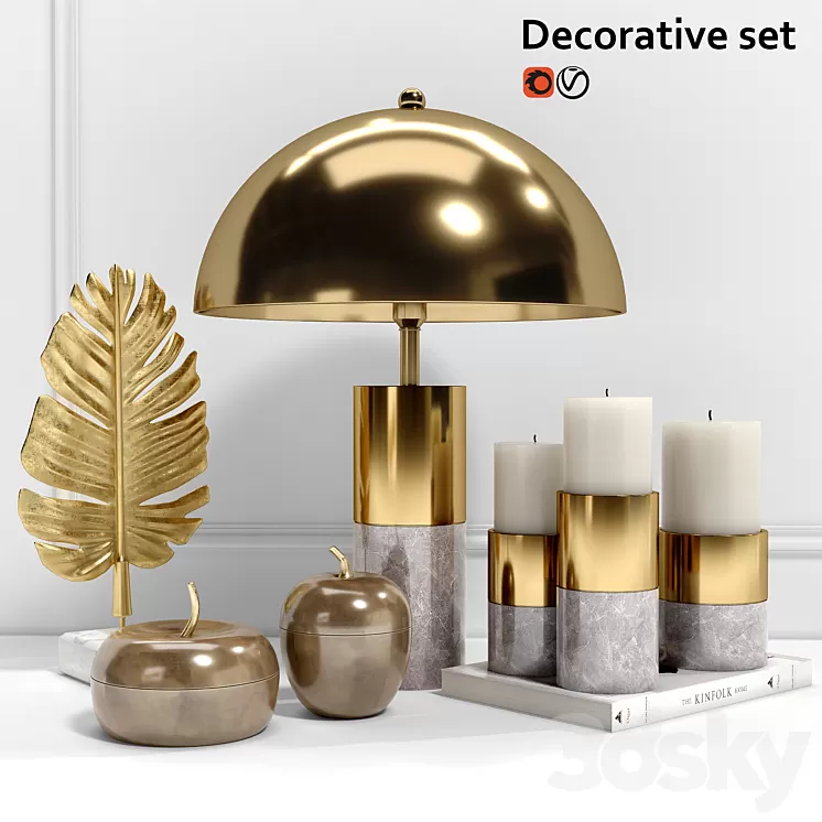 Decorative set Eichholtz 3D Model