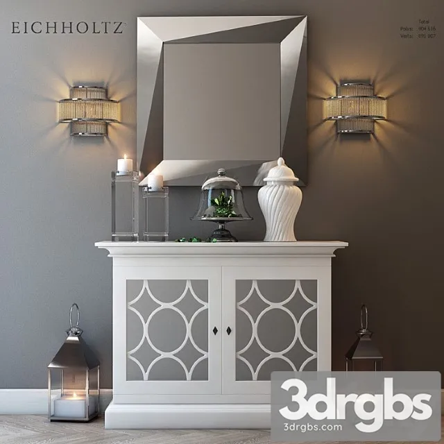 Decorative set eichholtz decor set 2 3D Model Free