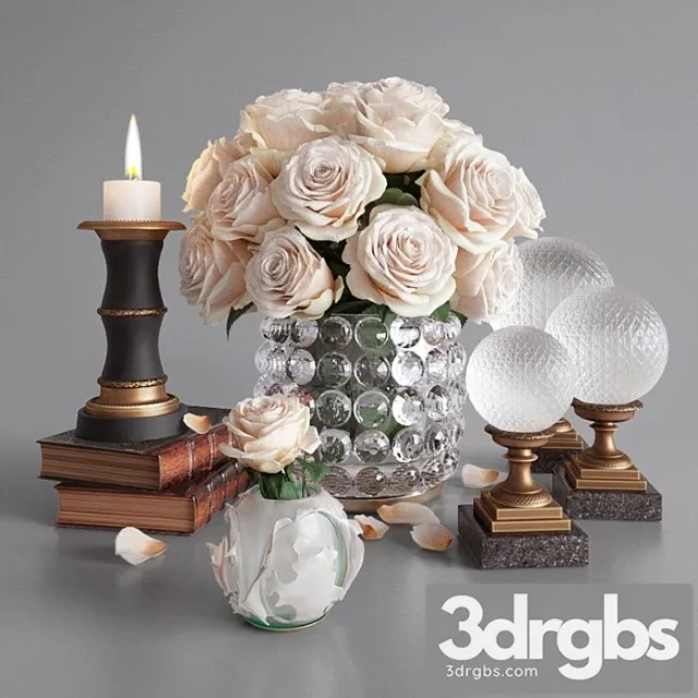 Decorative set Eichholtz decor set_3 3D Model Free