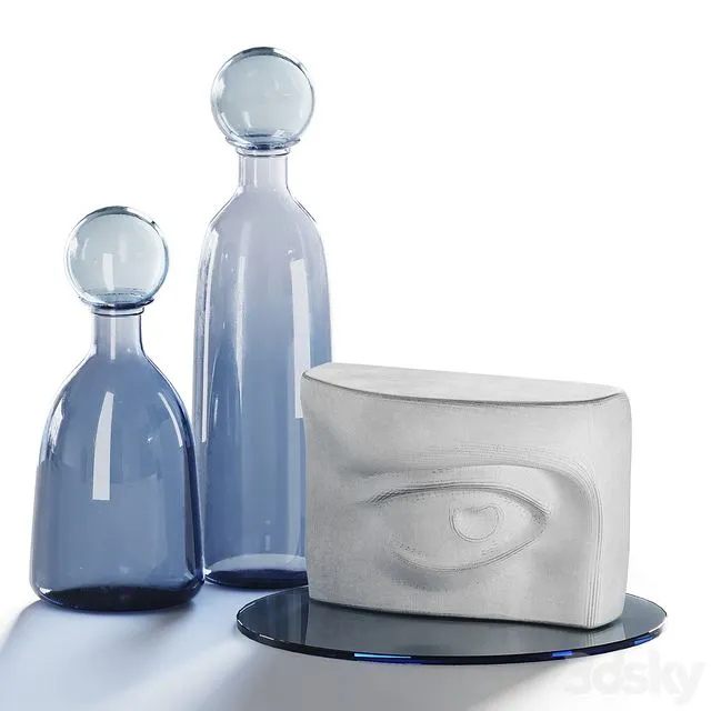 Decorative set for a coffee table 4 3D Model