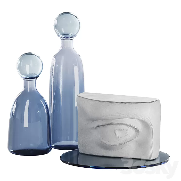 Decorative set for a coffee table 4 3D Model