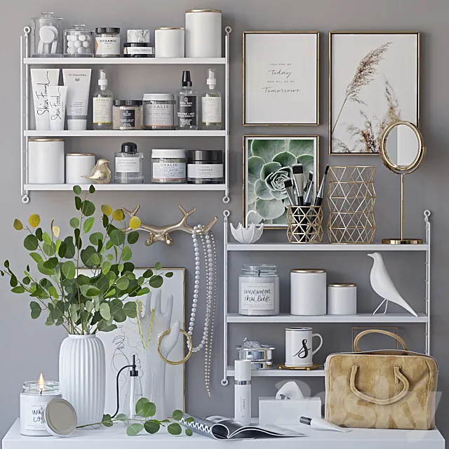 Decorative set for a dressing table Free Download