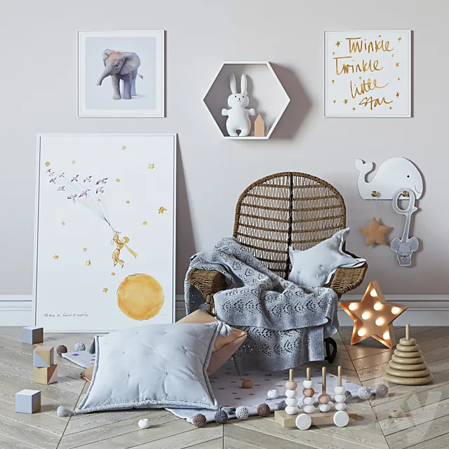 Decorative set for baby 3DModel