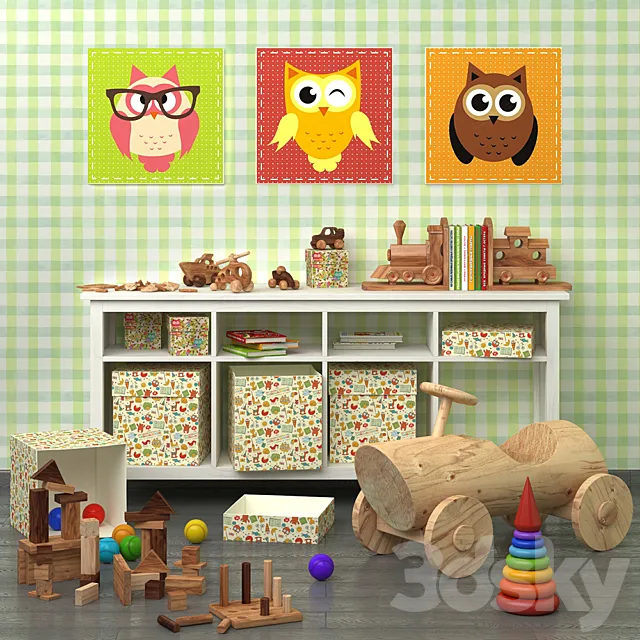 Decorative set for baby 3DModel