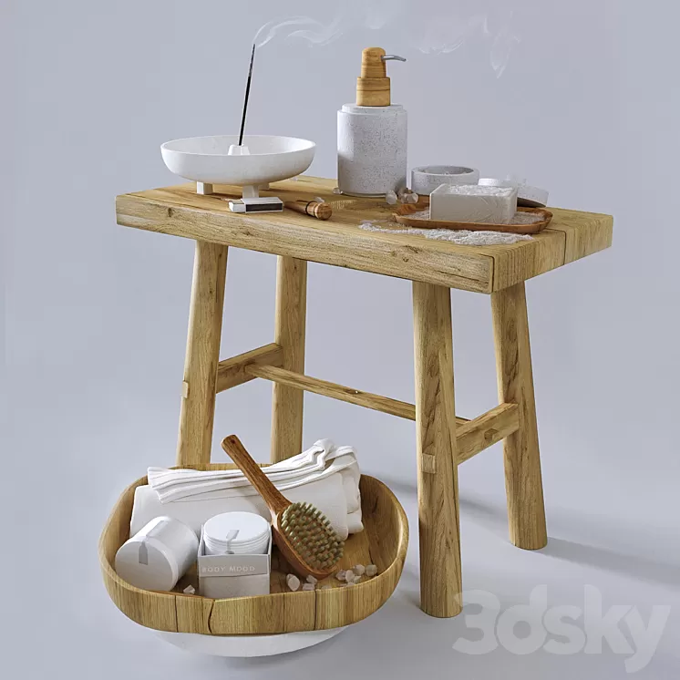 Decorative set for bathroom # 13 3D Model