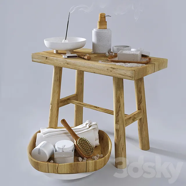 Decorative set for bathroom # 13 3DModel