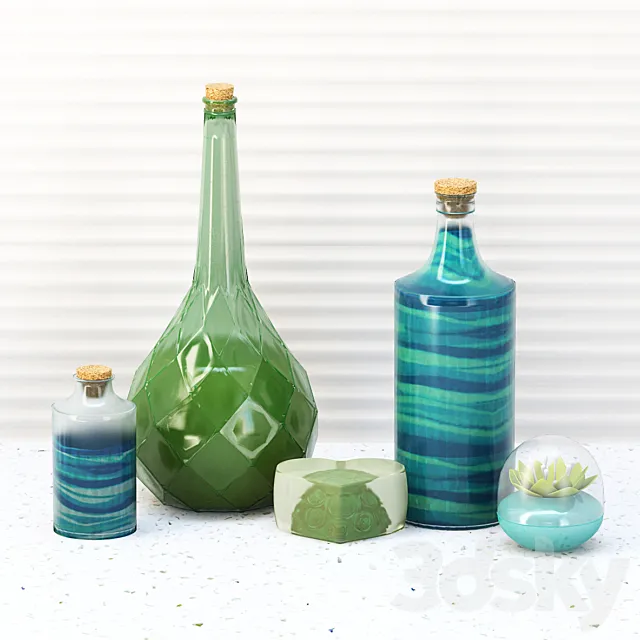 Decorative set for bathroom 3DModel