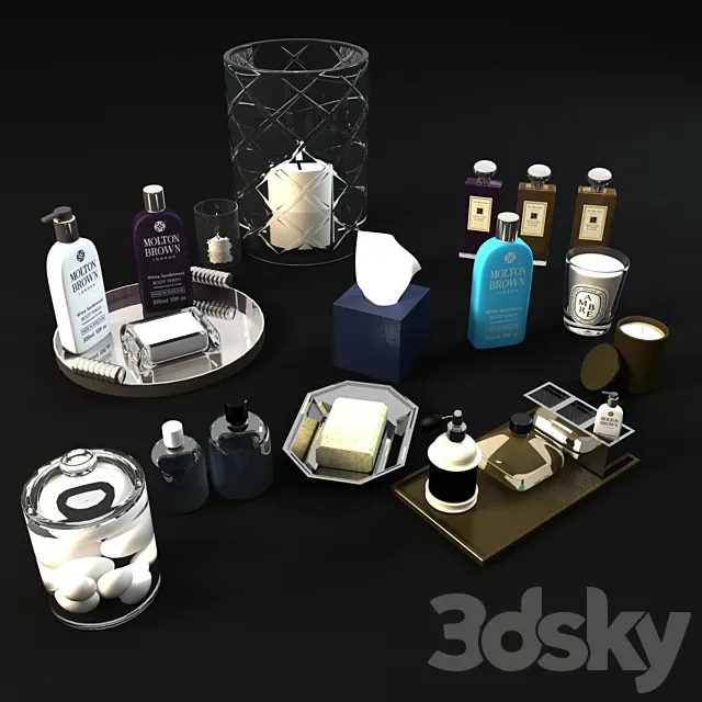 Decorative set for bathroom 3DModel