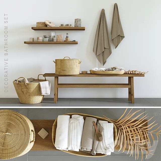 Decorative set for bathroom # 9 3DModel