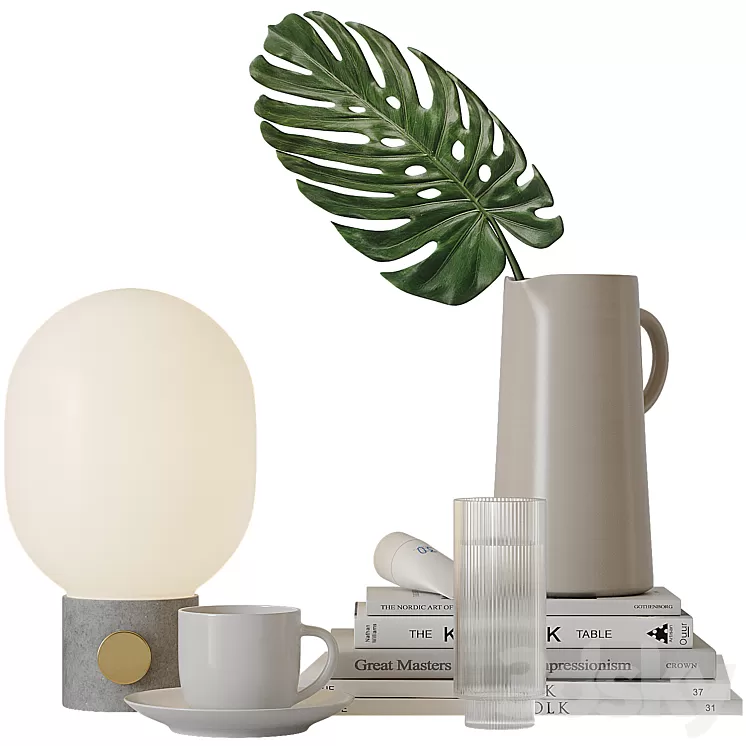 Decorative set for bedside tables 3D Model