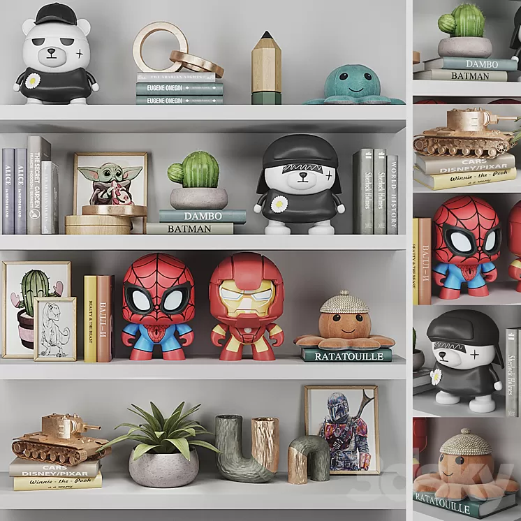 Decorative set for children 3D Model