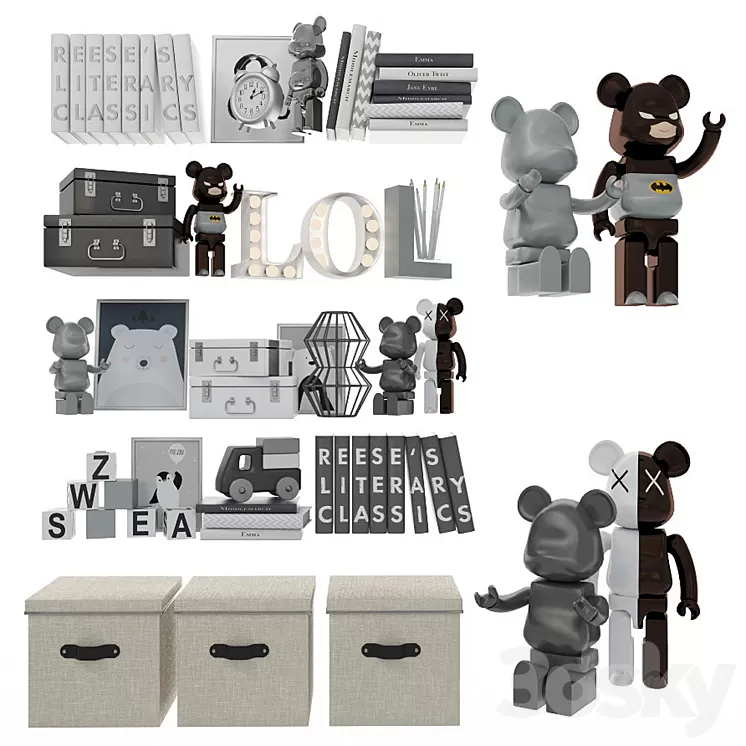 Decorative set for children 8 3D Model