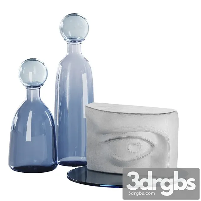 Decorative Set for Coffee Table 4 2 3D Model Free