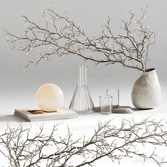 Decorative set for coffee table 51 3D Model