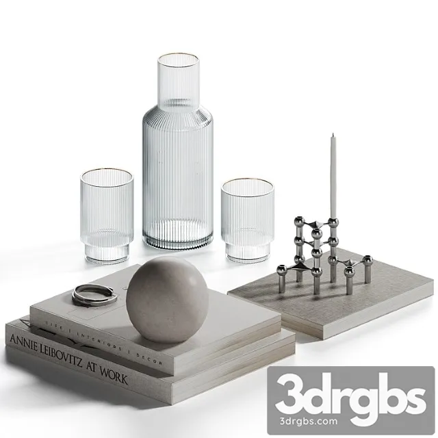Decorative Set for Coffee Table I 2 3D Model Free