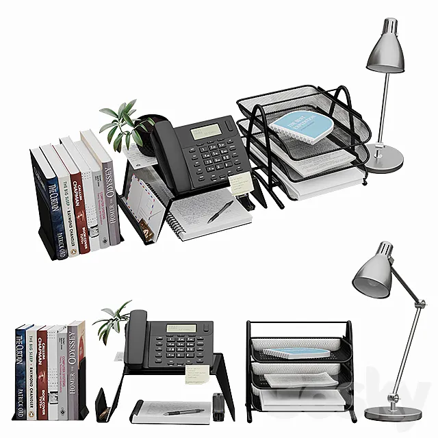 Decorative set for desktop 3DModel