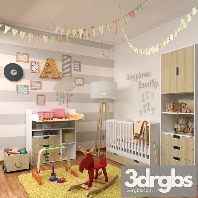 Decorative Set For Dietskaya With 2 3D Model Free