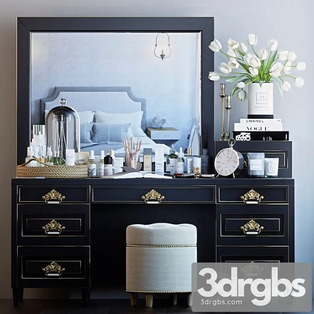 Decorative set for dressing table 7 2 3D Model Free