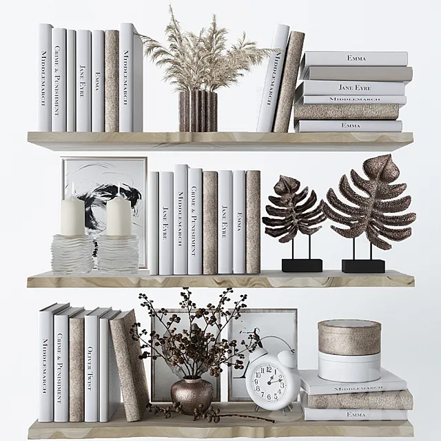 Decorative set for filling shelves 3 Free Download