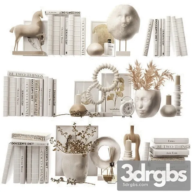 Decorative set for filling shelves 4 Free Download