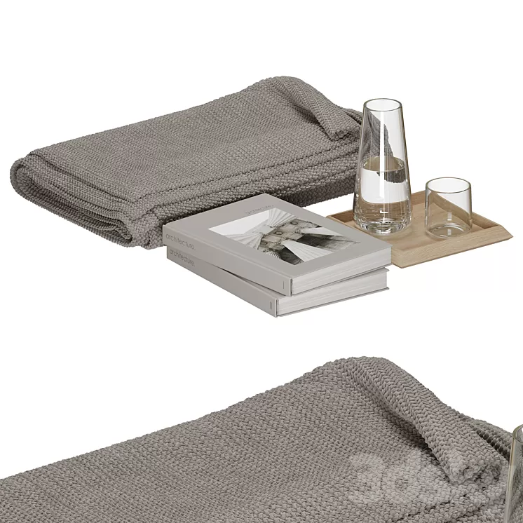 025 Decorative set for living room 3D Model Free