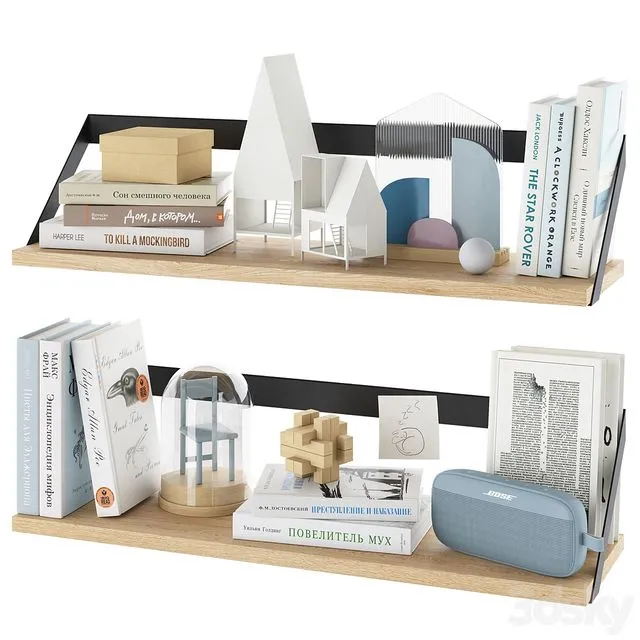 Decorative set for teenager room 3D Model