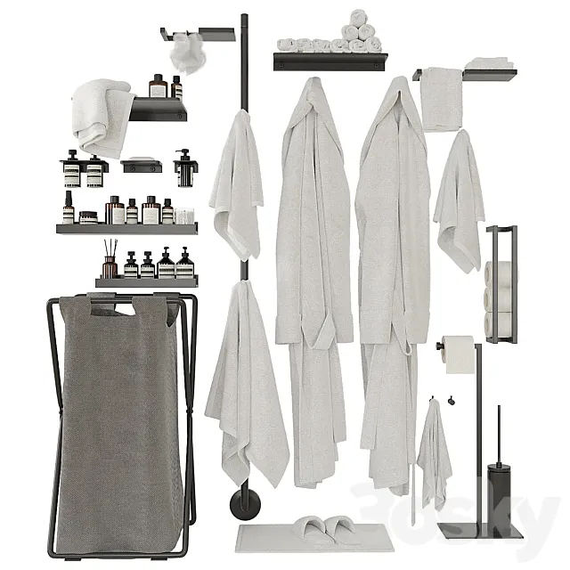 Decorative set for the bathroom 302 Free Download