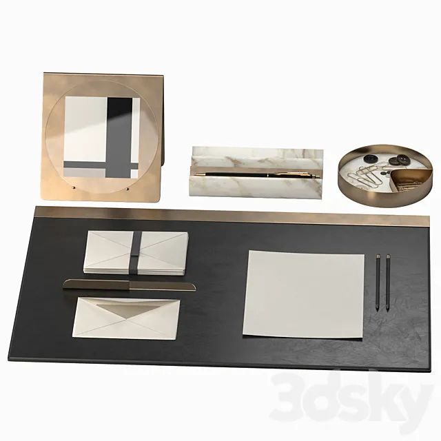 Decorative set for the desktop 3D Model