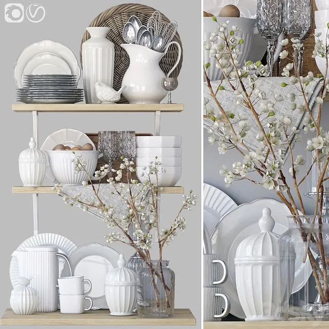 Decorative set for the kitchen 11 3D Model