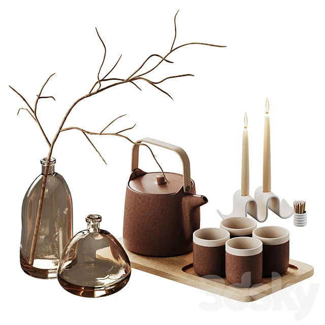 Decorative set for the kitchen 3D Model