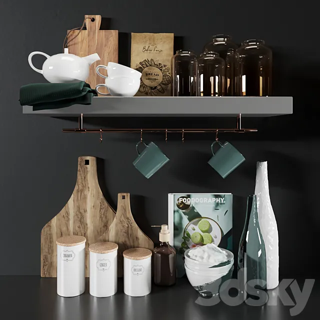 Decorative set for the kitchen 3DModel