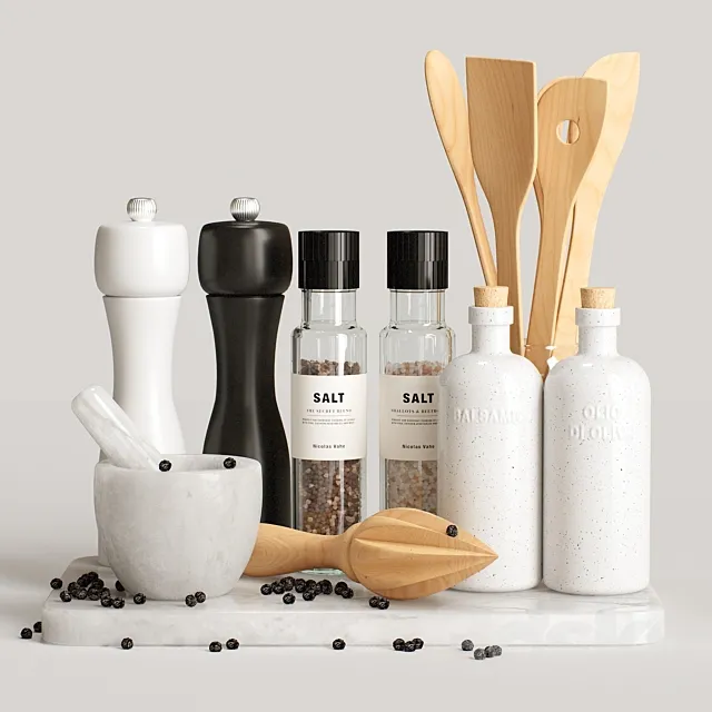 Decorative set for the kitchen 88 3D Model