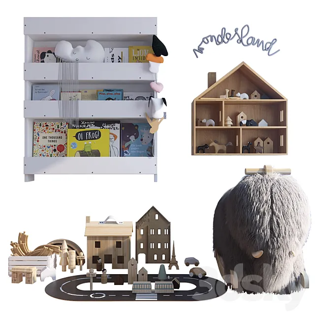 Decorative set for the nursery 3D Model