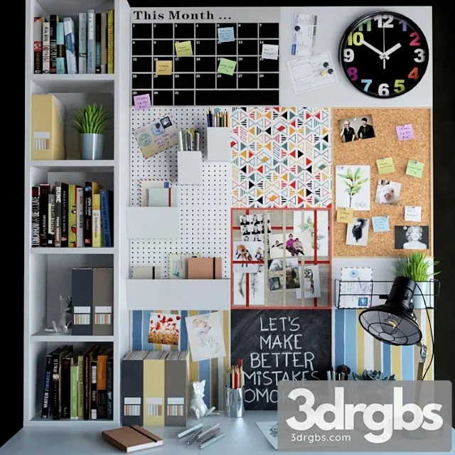 Decorative set for your desktop 3D Model Download