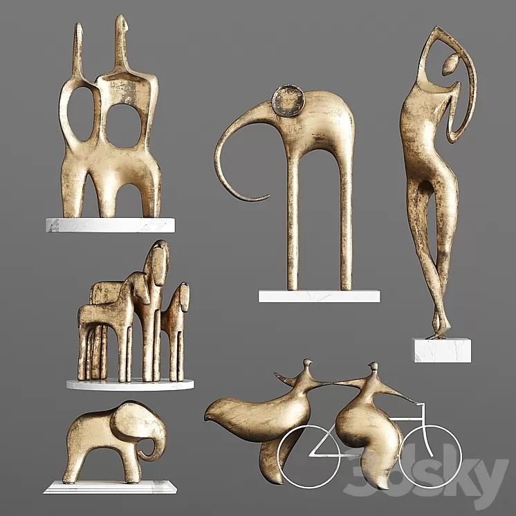 Decorative Set FR13 3D Model Free