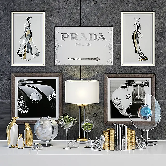 Decorative set from Z Gallerie 3D Model