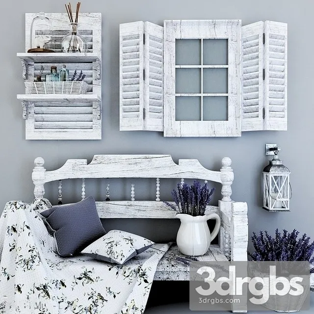 Decorative Set Garden 3D Model Free