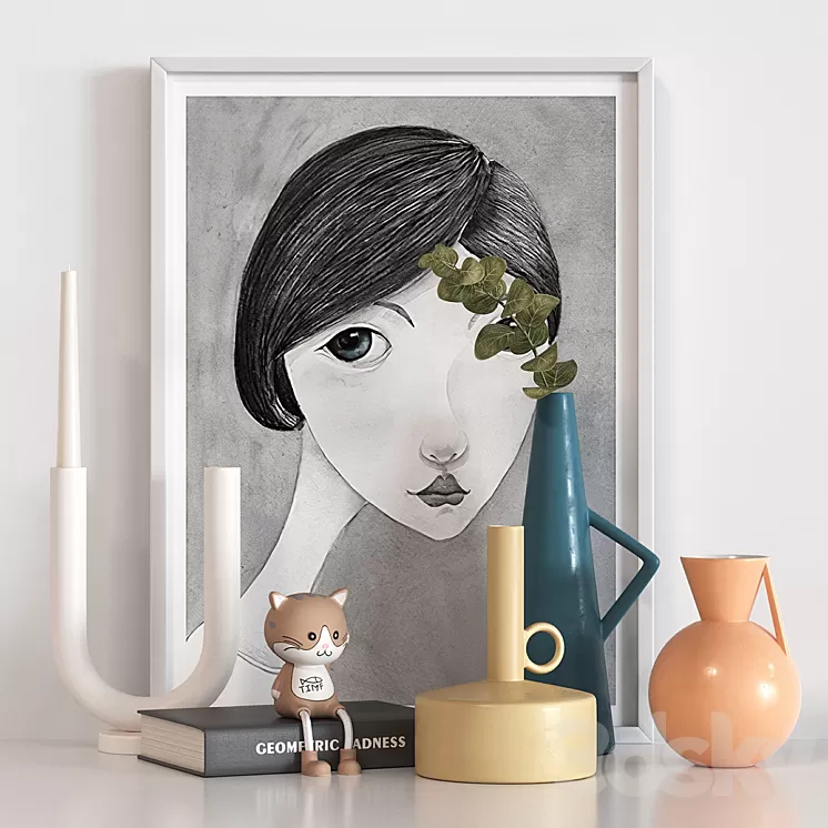 "Decorative set ""Geometry of sadness"")" 3D Model